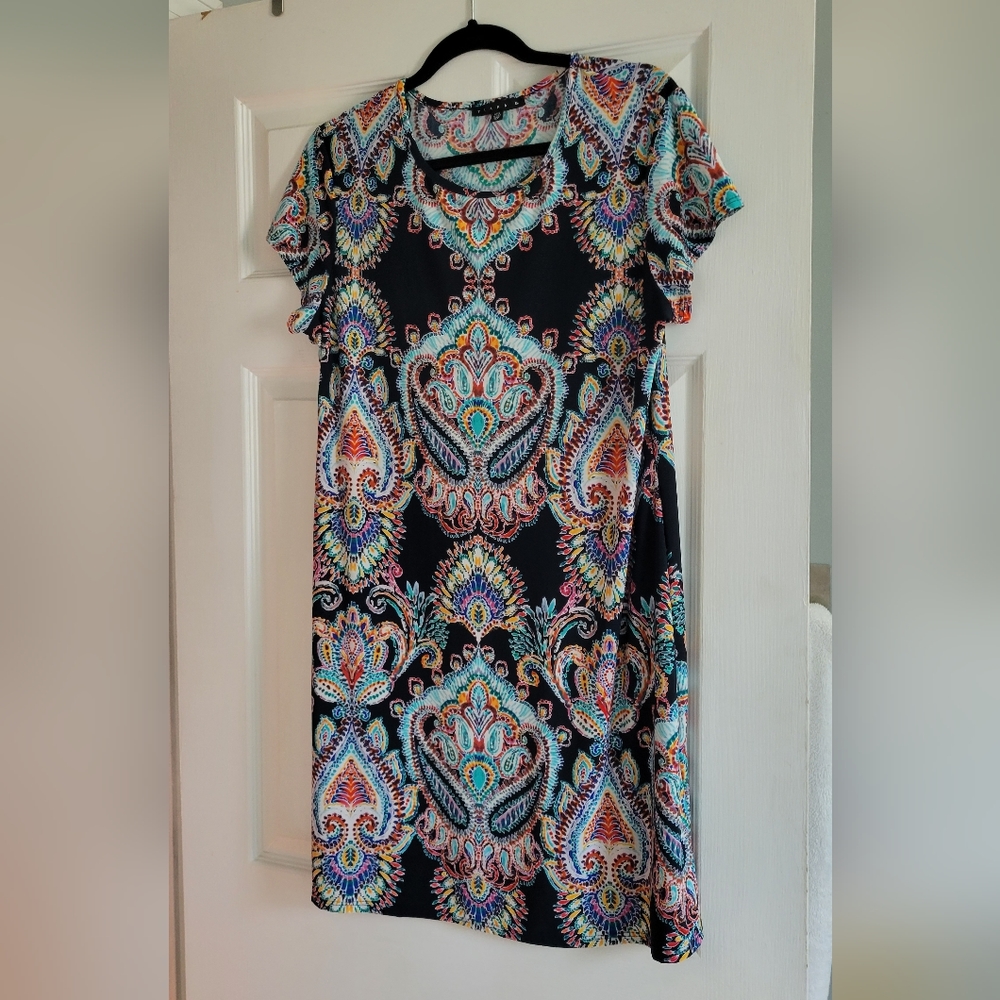 Tiana B. Paisley Floral Dress